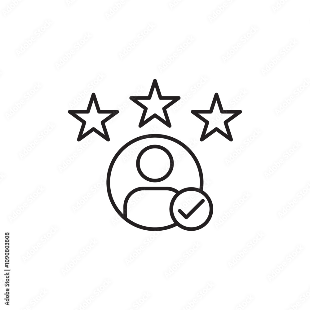 Poster customer experience icon web design in vector