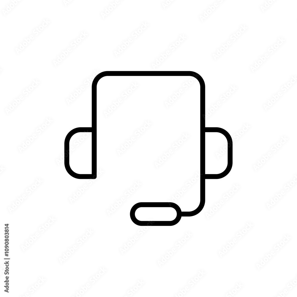 Poster customer support icon web design in vector