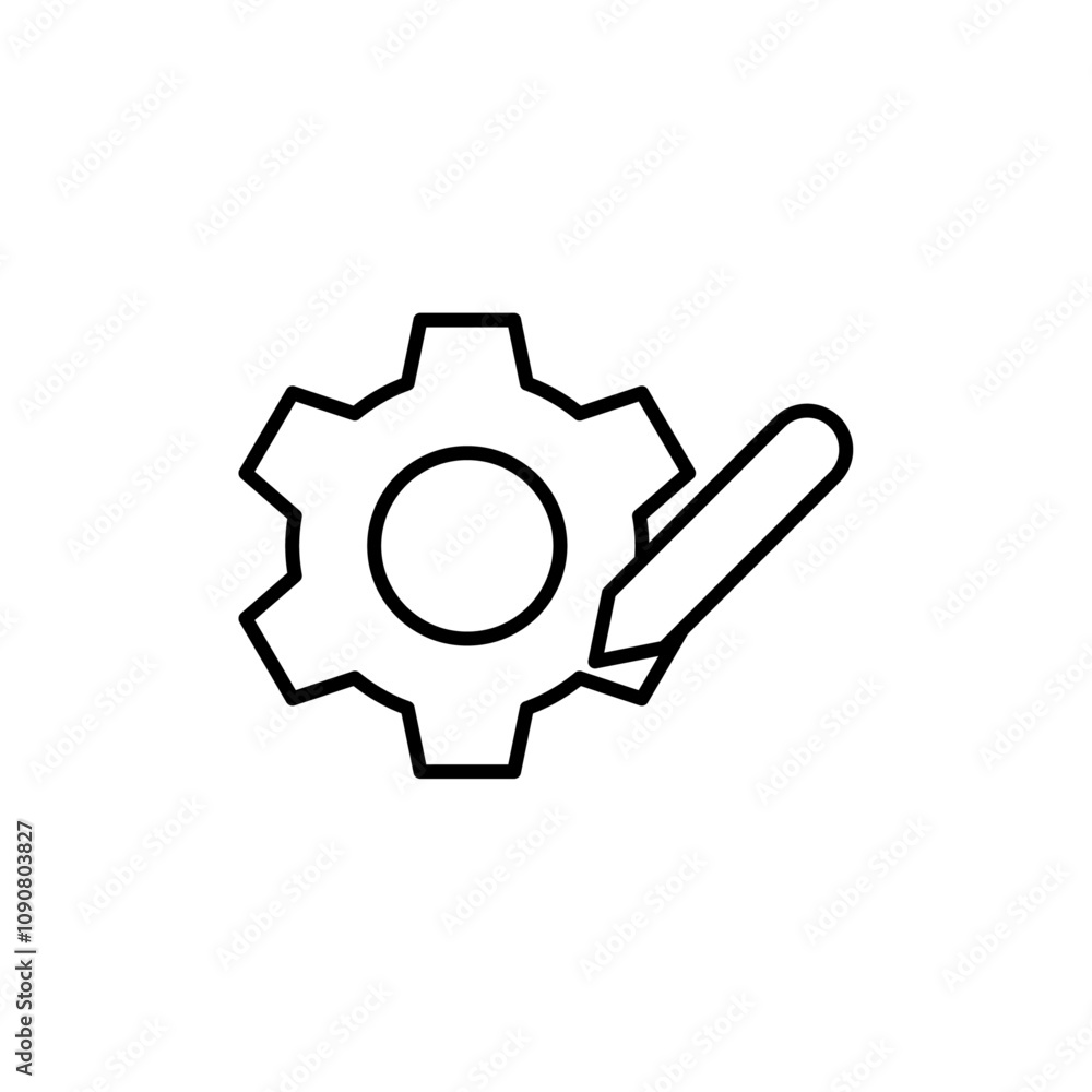 Poster Customization icon web design in vector