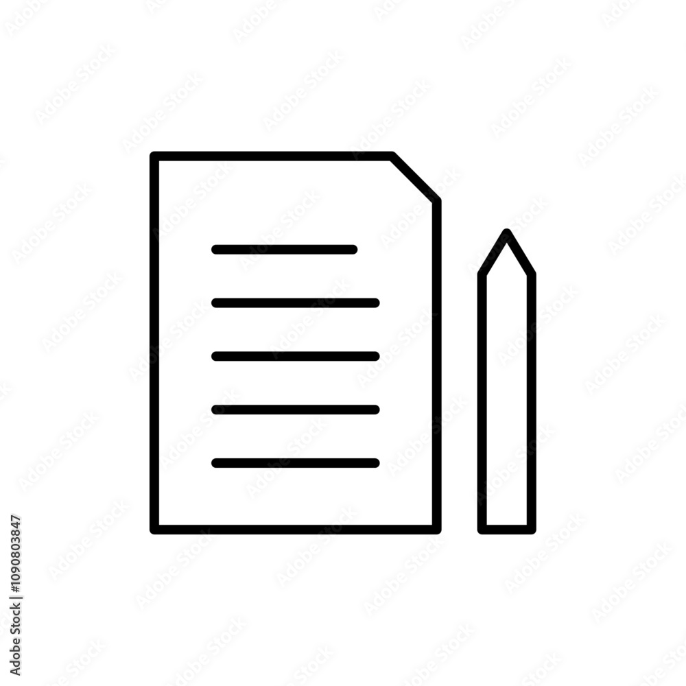 Poster Declarations icon web design in vector