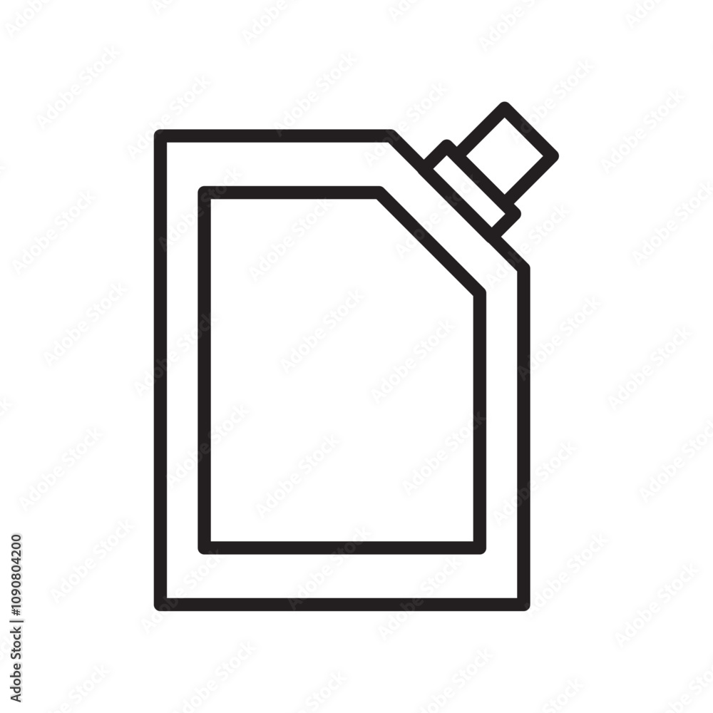 Poster doy pack pouch icon web design in vector
