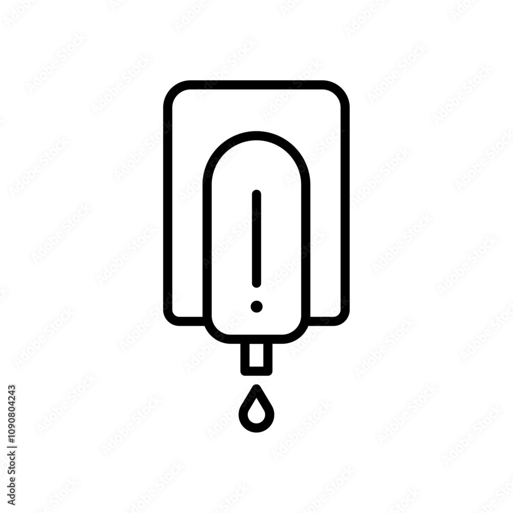 Poster electrical soap box icon web design in vector