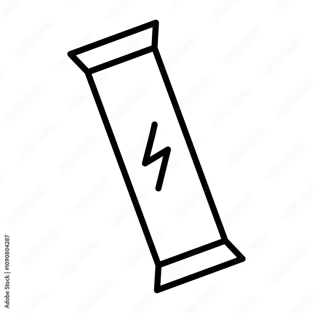 Aufkleber energy bar icon web design in vector