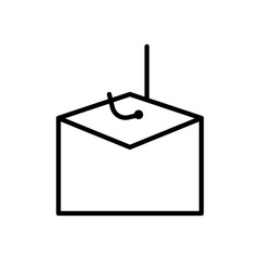 Obraz premium Email phishing icon web design in vector