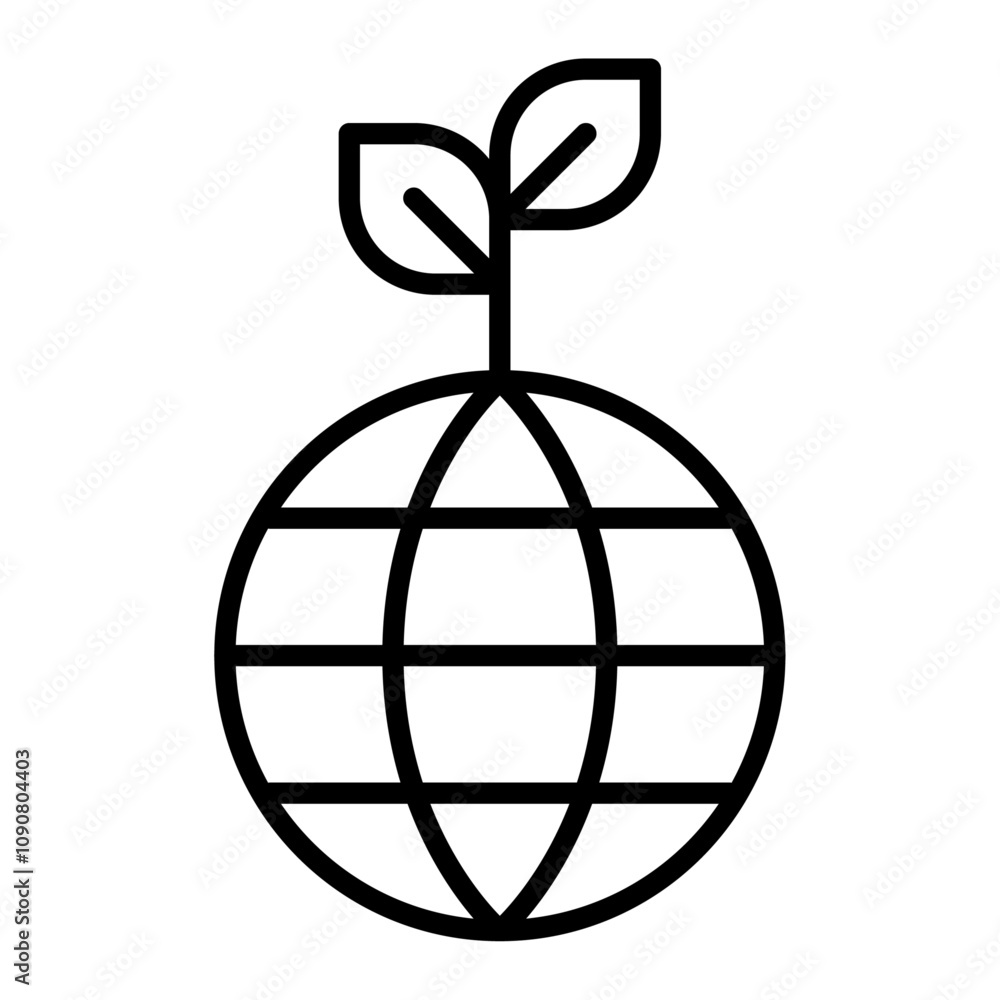 Poster Environment icon web design in vector