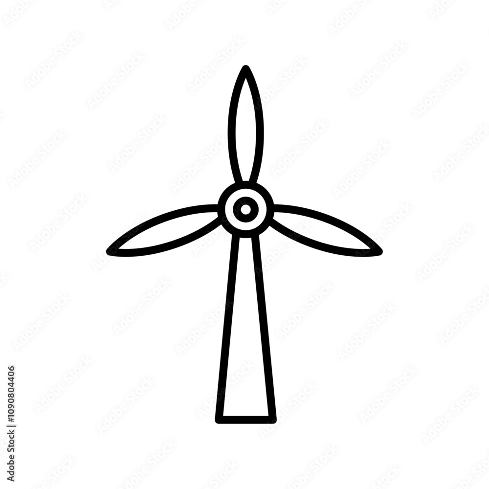 Aufkleber eolic energy icon web design in vector