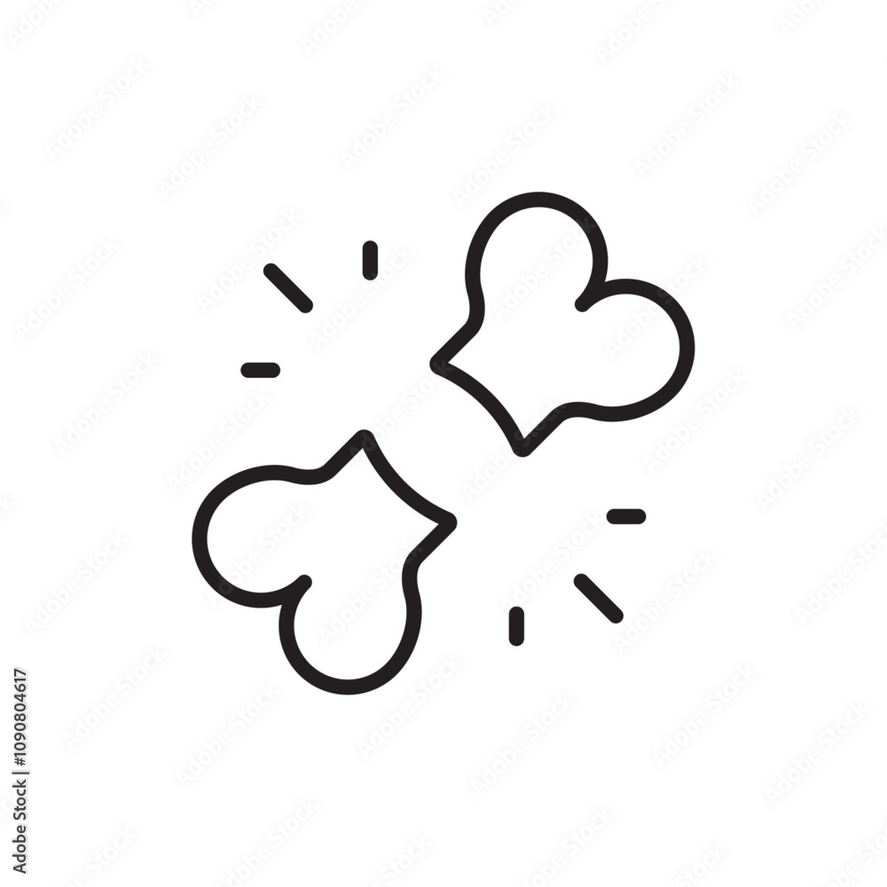 Poster Fracture icon web design in vector