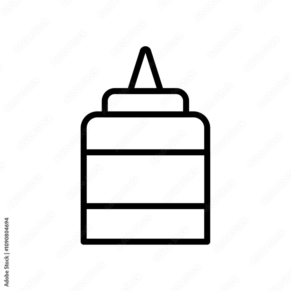 Poster Glue bottle icon web design in vector