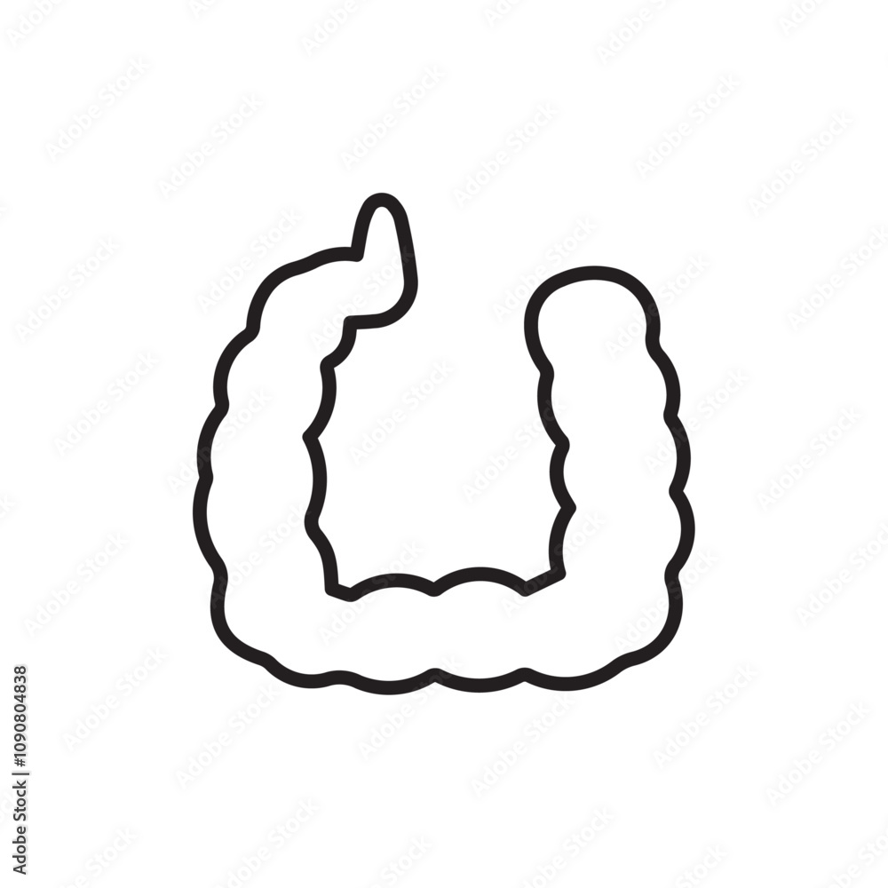 Poster gut icon web design in vector