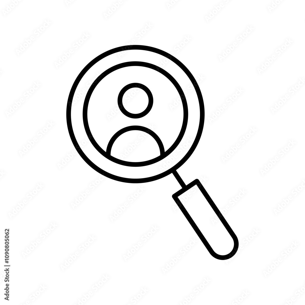 Poster Hiring icon web design in vector