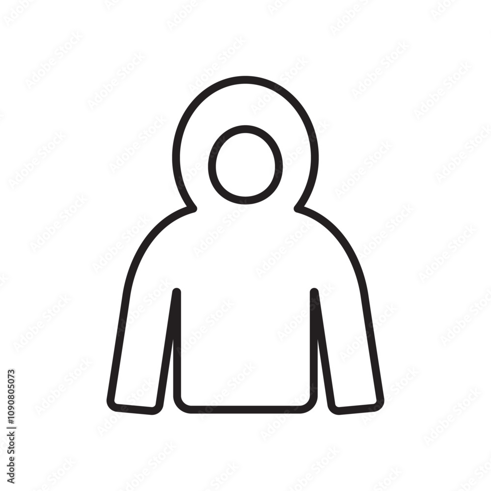 Poster hoodie jacket icon web design in vector