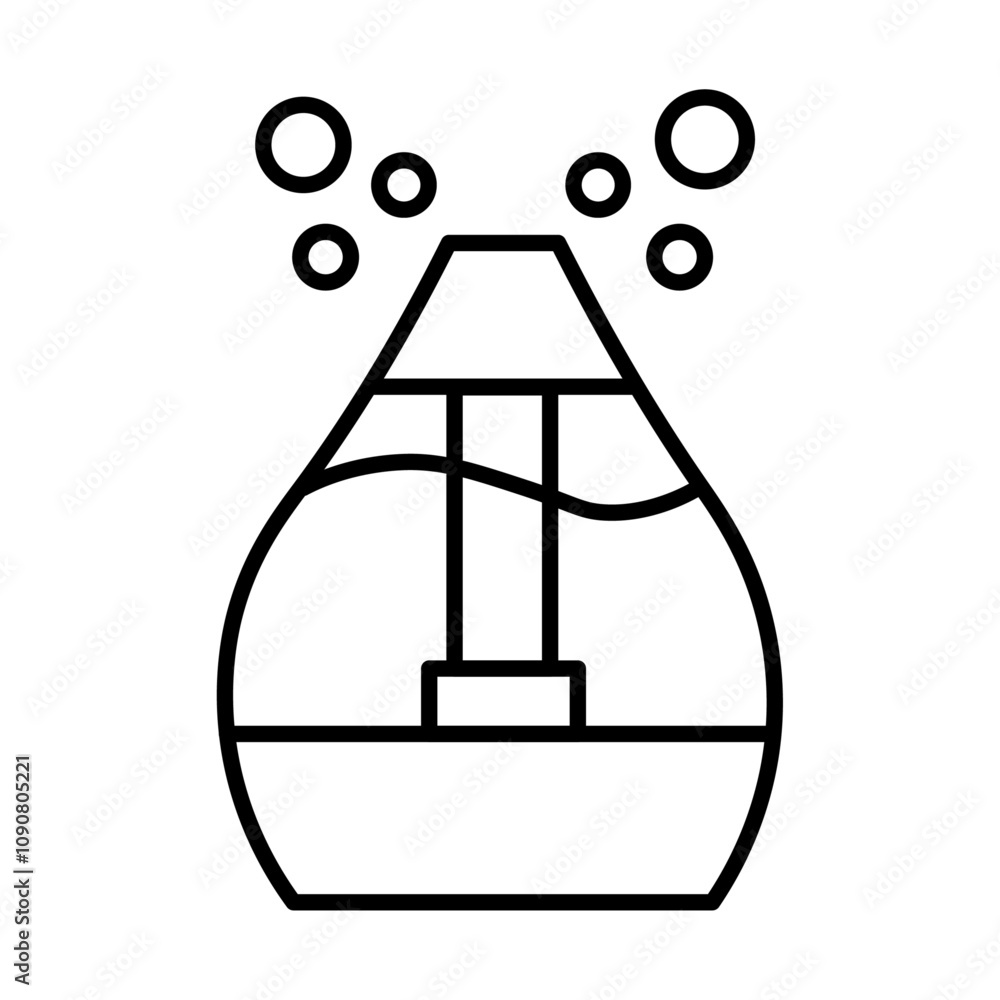 Poster humidifier icon web design in vector