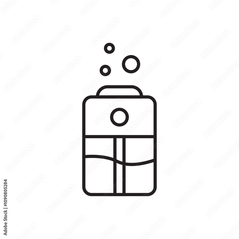 Poster humidifier icon web design in vector