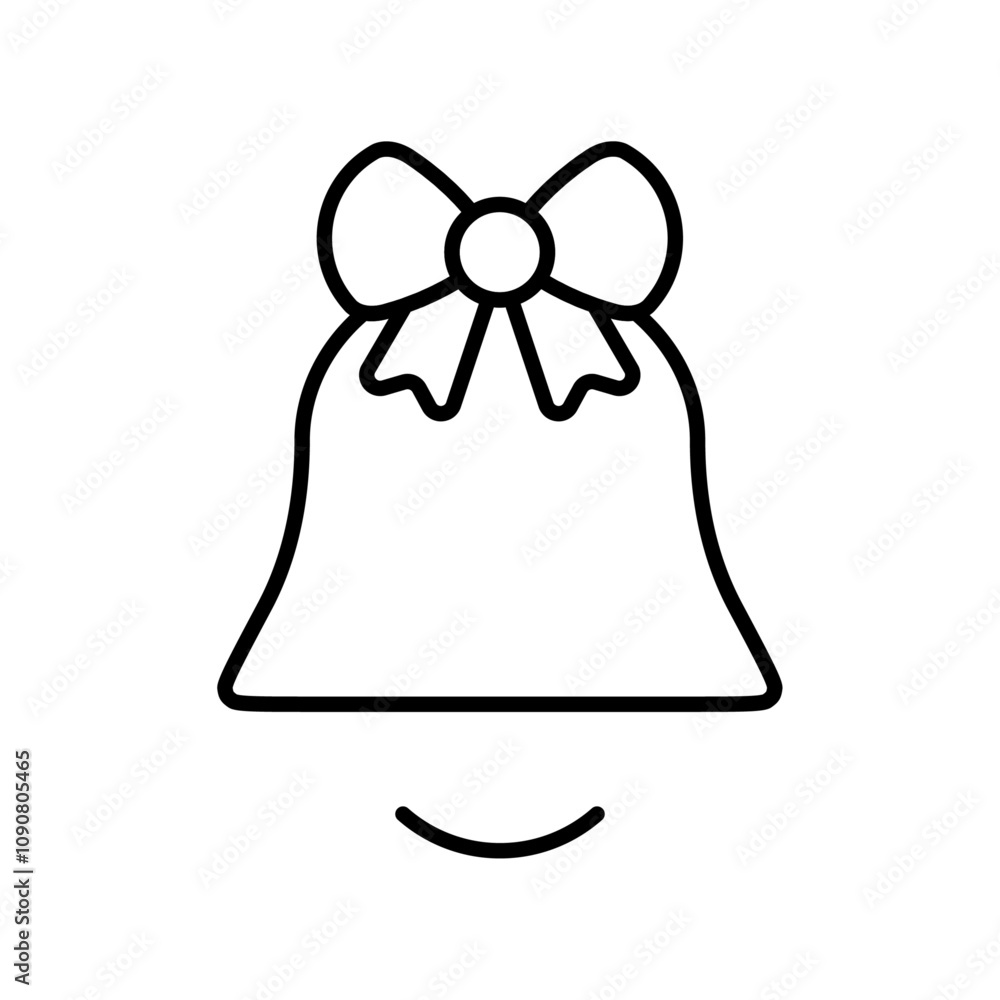 Poster jingle bell icon web design in vector