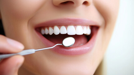 Fototapeta premium Healthy Teeth: A Symbol of Good Oral Hygiene and Wellness