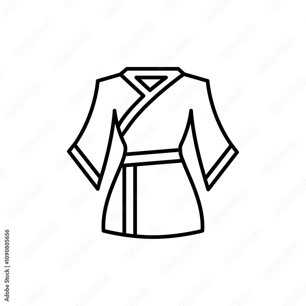 Poster kimono icon web design in vector