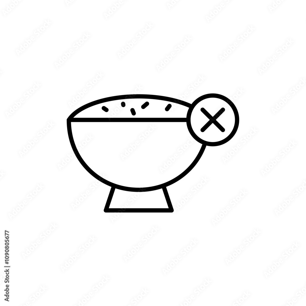 Poster Lack of appetite icon web design in vector
