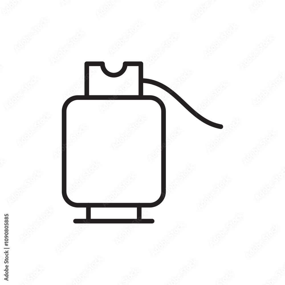 Poster LPG icon web design in vector