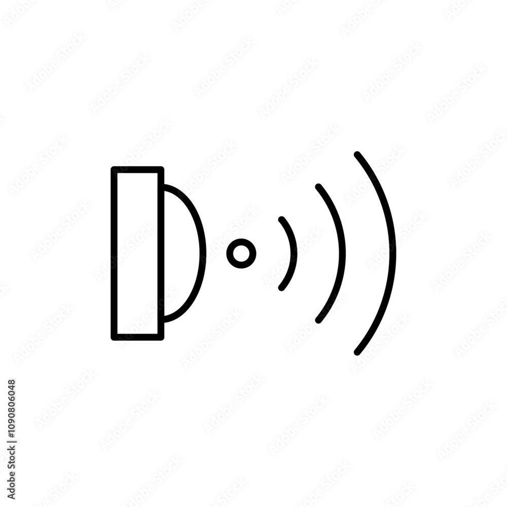 Aufkleber Motion sensor icon web design in vector