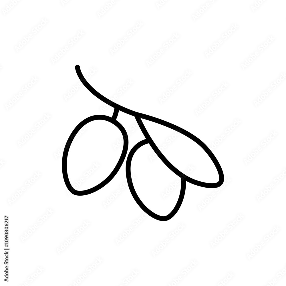 Poster Olive icon web design in vector