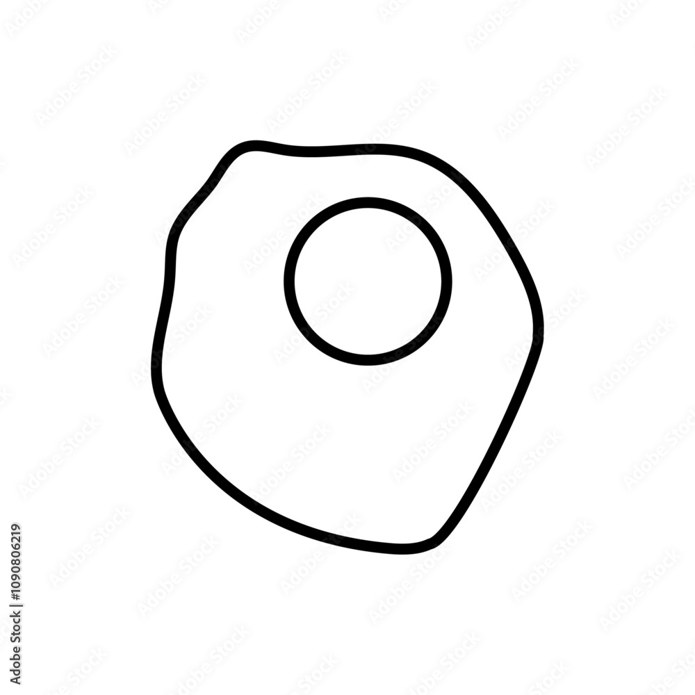 Poster Omelet icon web design in vector