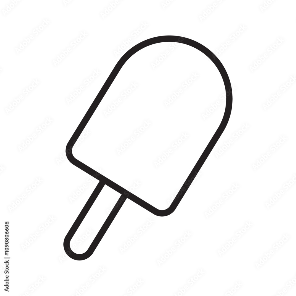 Poster popsicle icon web design in vector