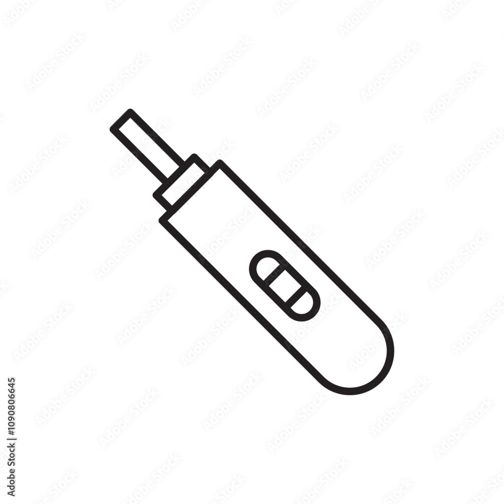 Poster pregnancy test icon web design in vector