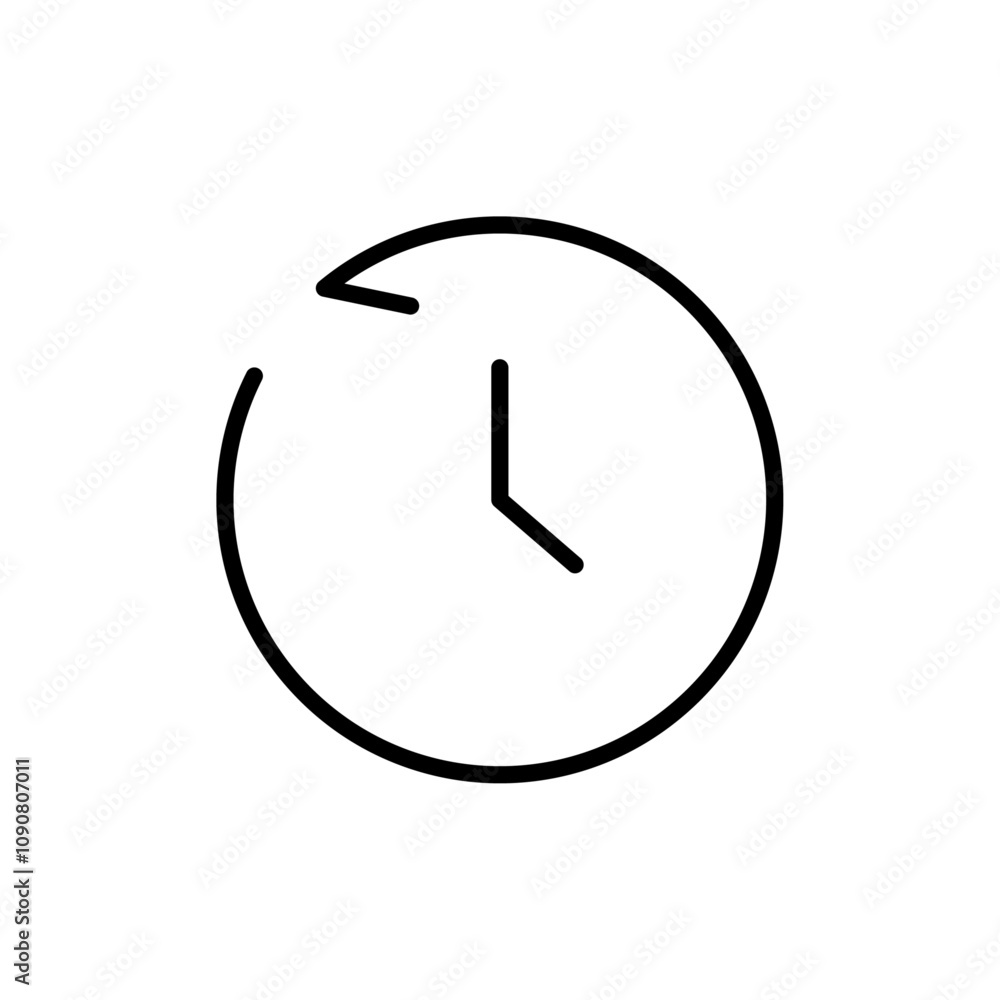 Poster Rewind time icon web design in vector