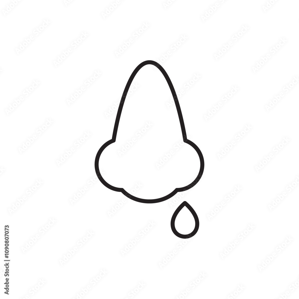 Aufkleber runny nose icon web design in vector