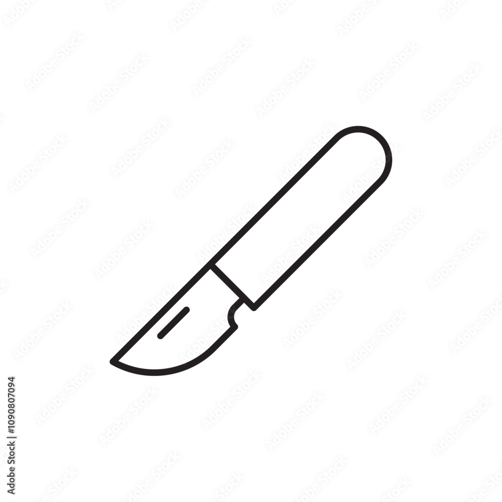 Aufkleber Scalpel icon web design in vector