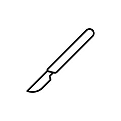 Obraz premium Scalpel icon web design in vector