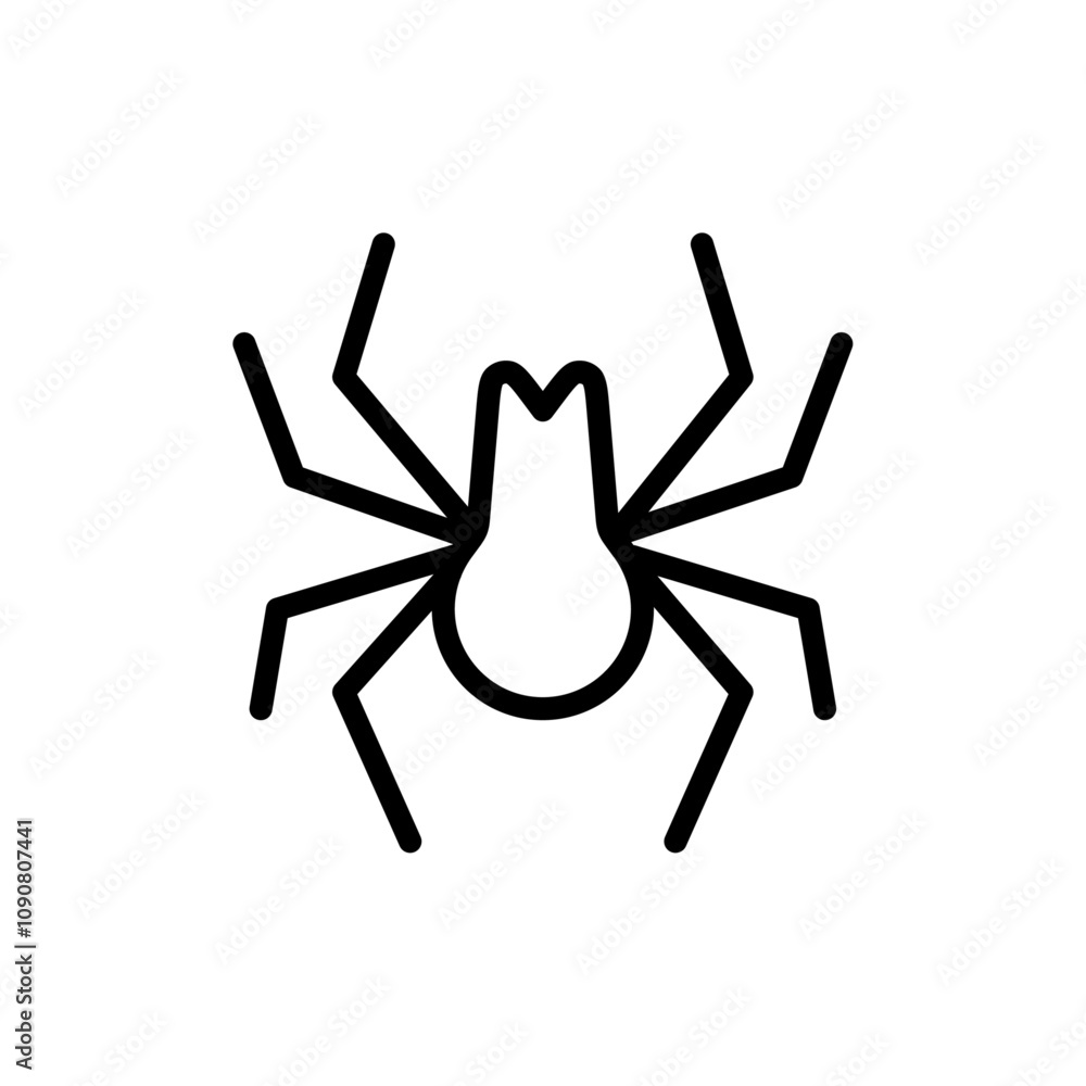 Poster Spider icon web design in vector