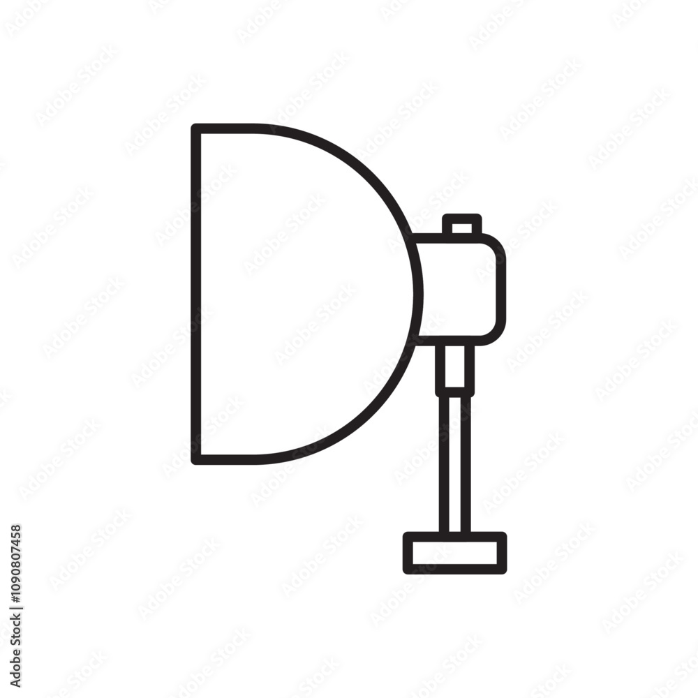 Poster spotlight icon web design in vector