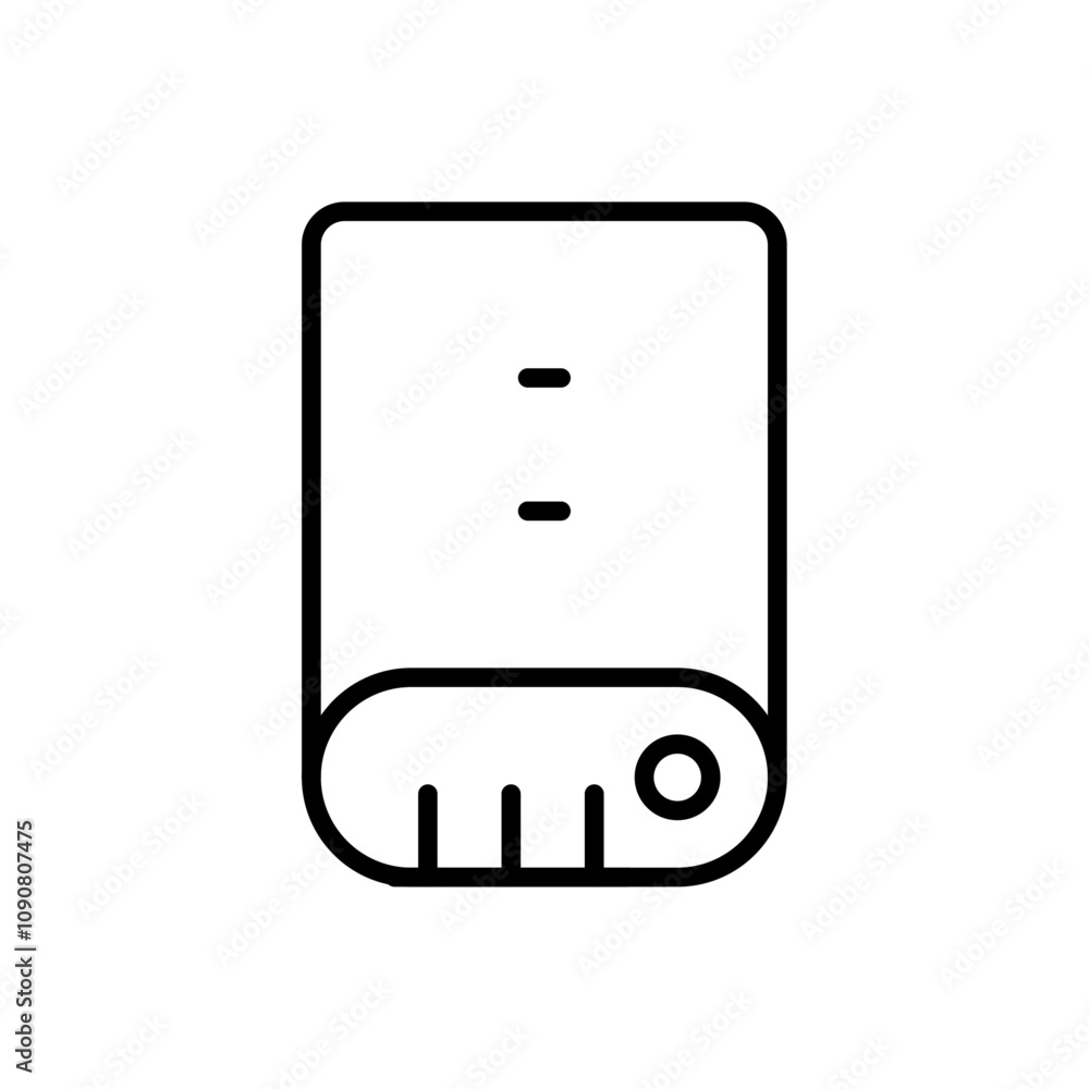 Poster ssd drive icon web design in vector