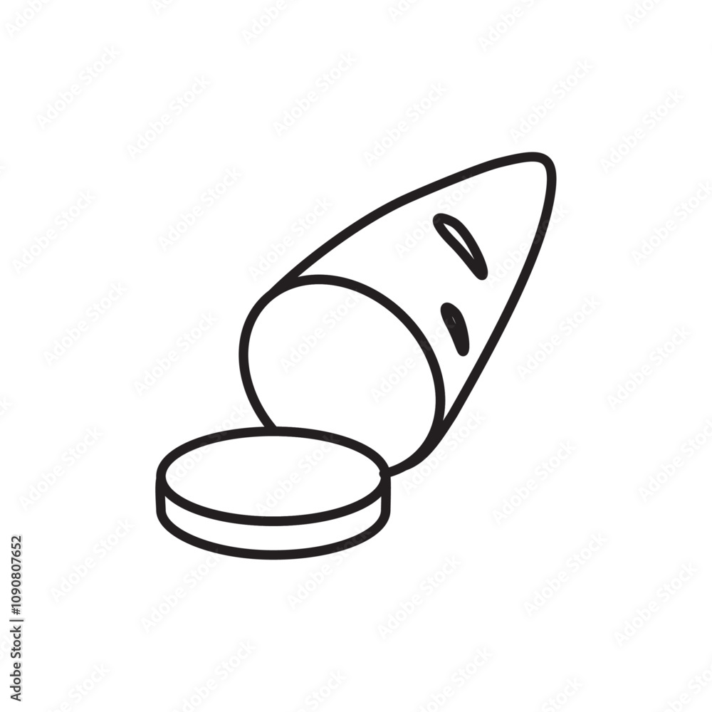 Poster sweet potato icon web design in vector