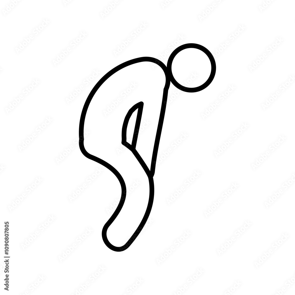 Poster Tired icon web design in vector