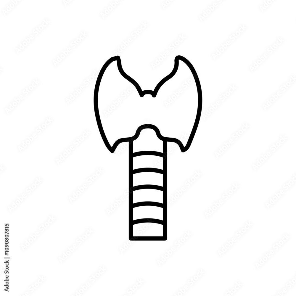 Poster Thyroid icon web design in vector