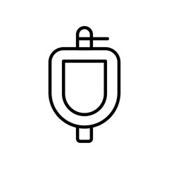 Obraz premium Urinal icon web design in vector