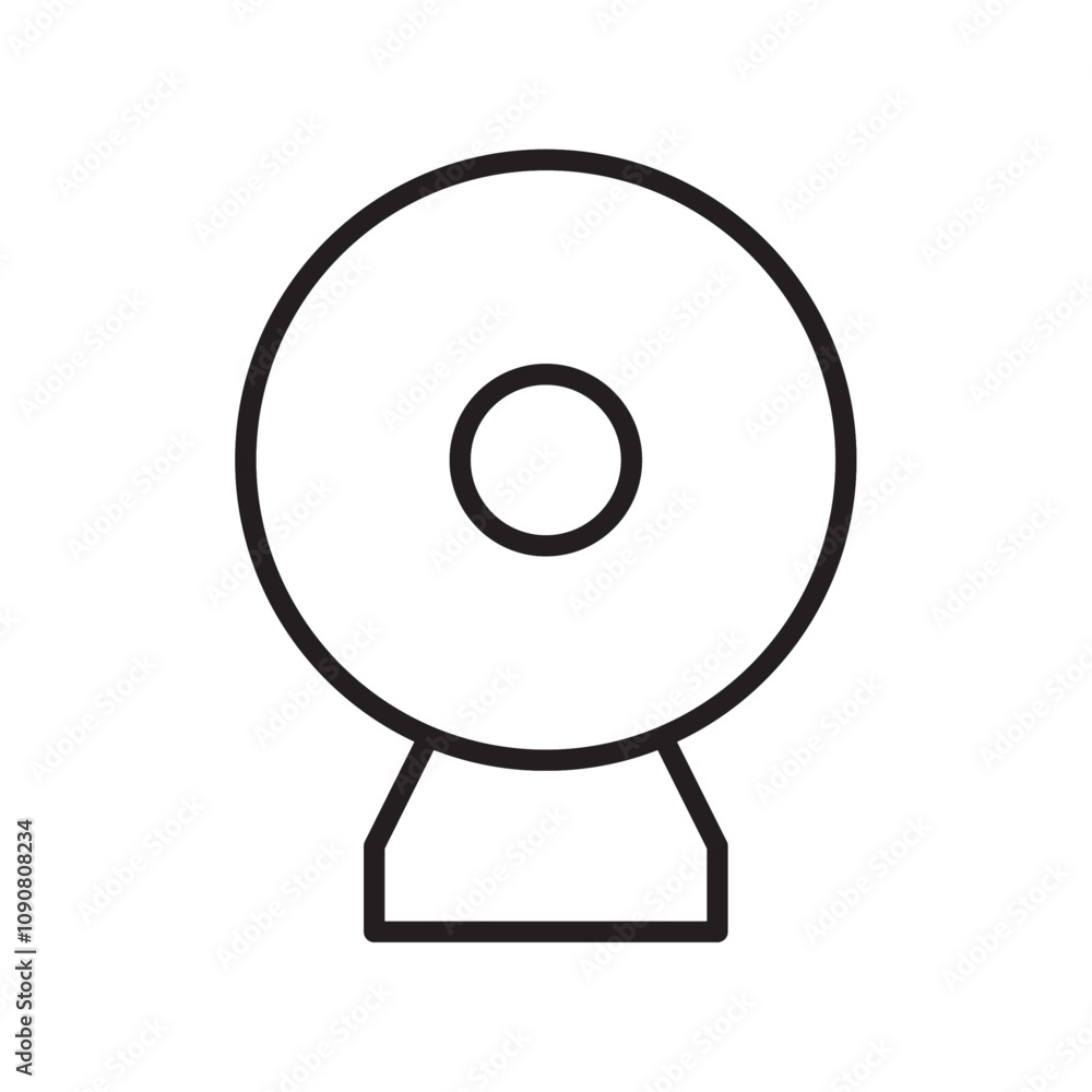 Poster Web camera icon web design in vector