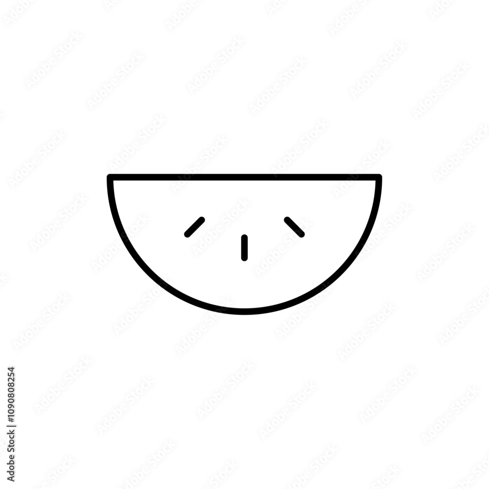 Poster Watermelon icon web design in vector