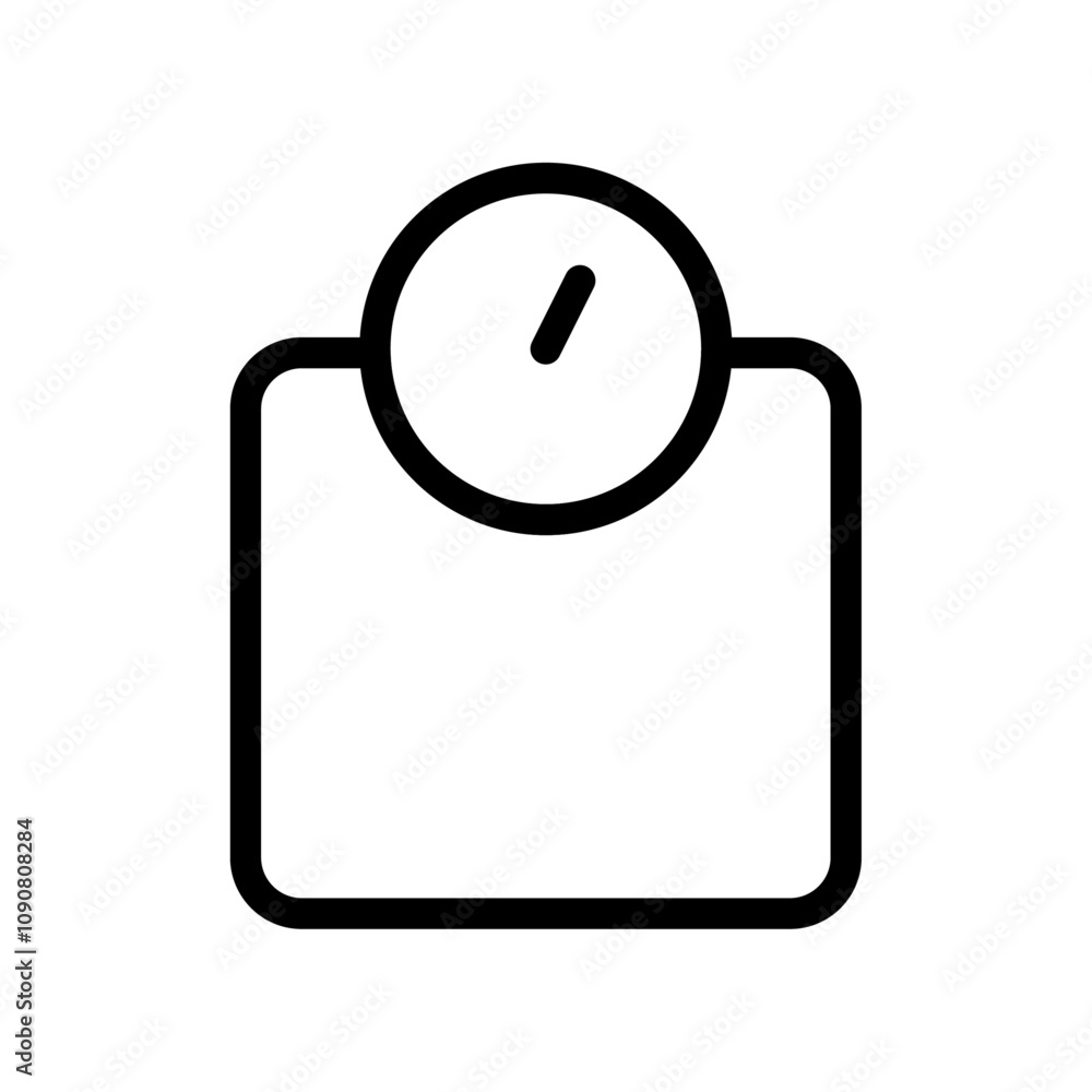 Poster weight scale icon web design in vector
