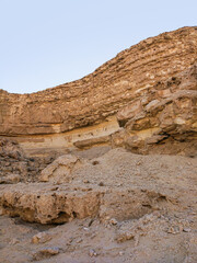 Rocks of Desert Canyon at Wadi Degla Protectorate, Eastern Desert, Egypt
