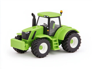 Obraz premium Tractor for farming, isolated on white background