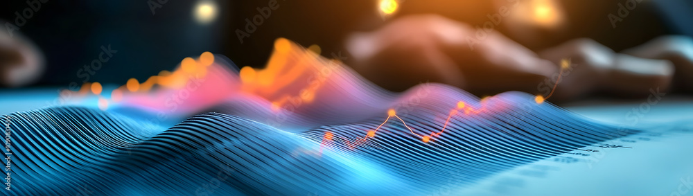 Poster analyzing data trends insights from graphs and charts in business reports