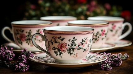 Fototapeta premium Tea time cups