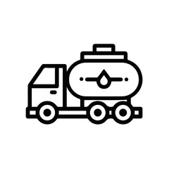 Obraz premium Truck icon symbol vector image illustration 