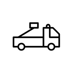 Obraz premium Truck icon symbol vector image illustration 