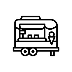 Obraz premium Truck icon symbol vector image illustration 