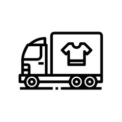 Truck icon symbol vector image illustration
