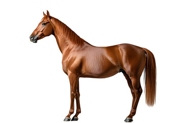 Obraz premium Brown horse isolated on transparent background